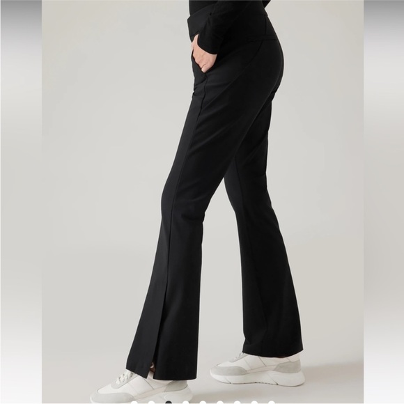 NWT Athleta Stellar Flare Trouser Black - Picture 1 of 16